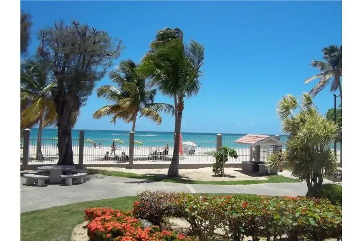 Beach Front At Coral Beach Condos San Juan Puerto Rico
